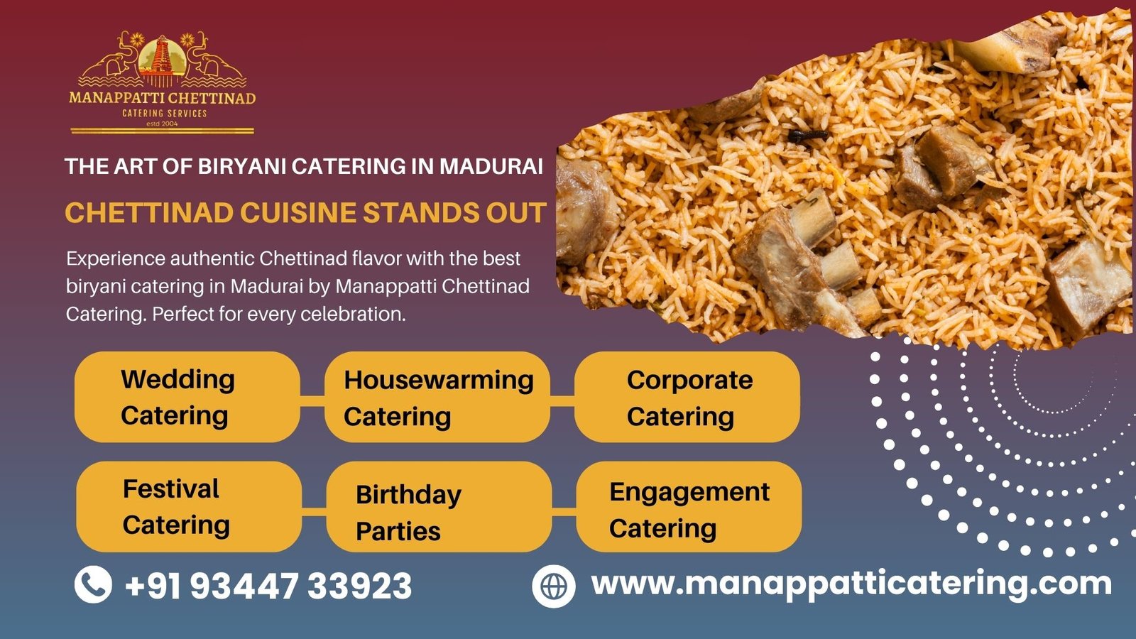 biryani catering in madurai